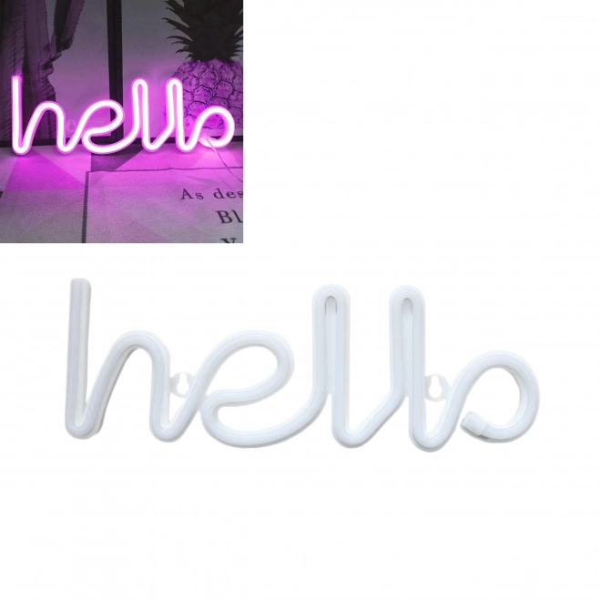 Dekorativní neonové světlo LED - hello 2