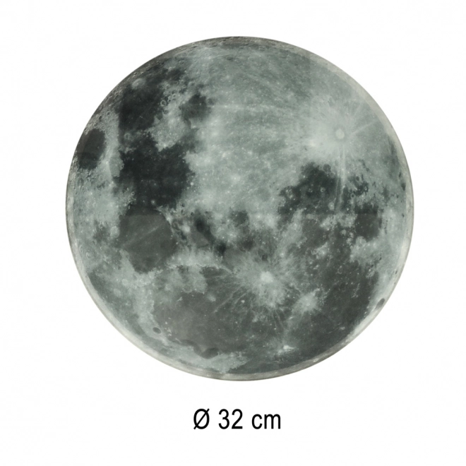 Nástěnné hodiny Planet Moon s LED displejem 32 cm šedé