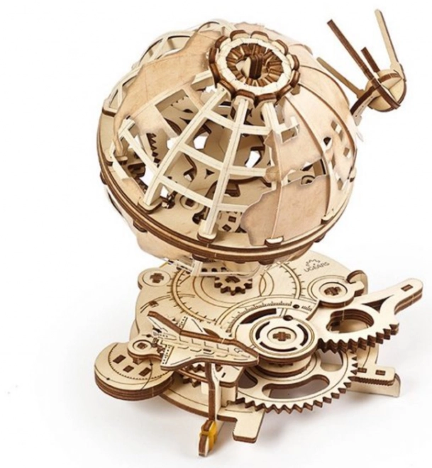 Ugears 3D dřevěné mechanické puzzle Globus