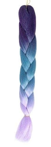 Syntetické copánky ombre blue / fio W10342