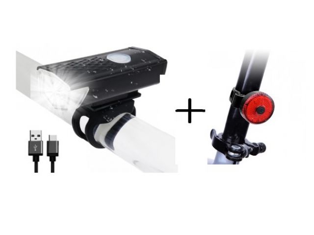LED přední a zadní voděodolné světlo na kolo