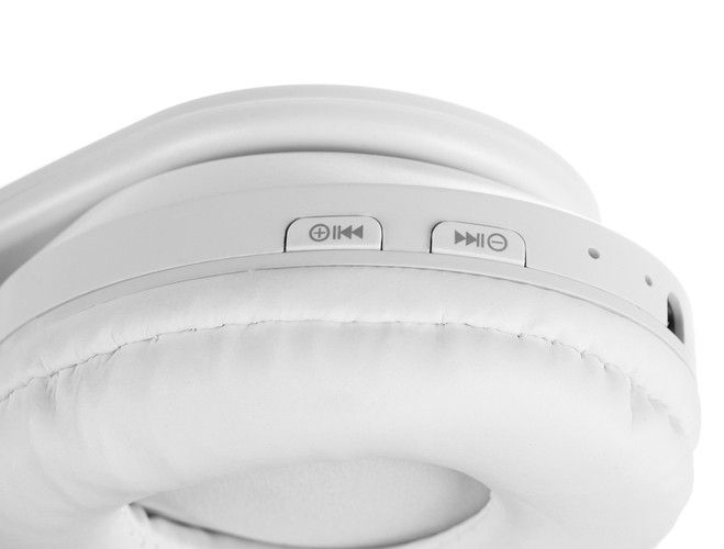 Bezdrátová bluetooth sluchátka s ušima – Bílá