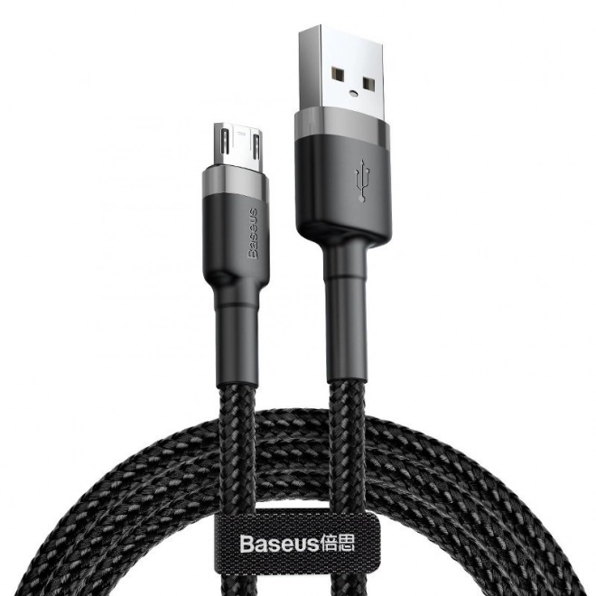 Baseus Cafule Cable USB For Micro 2A 3m šedo-černý