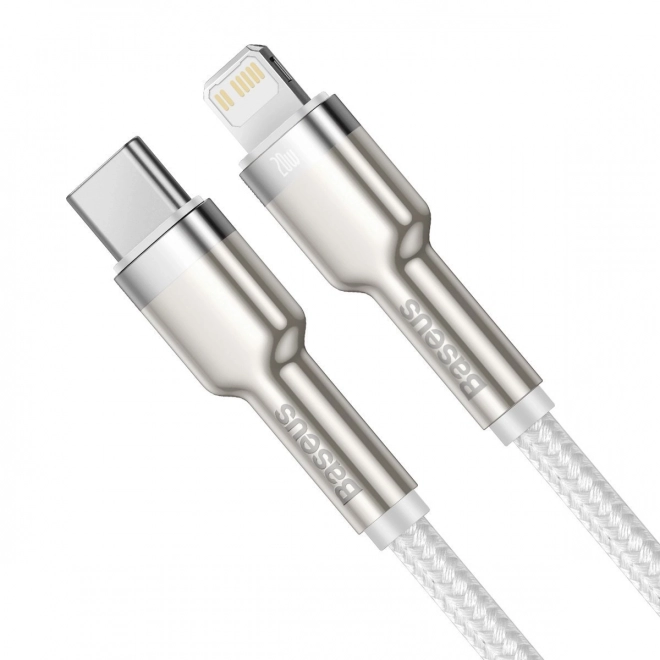 USB-C kabel pro Lightning Baseus Cafule, PD, 20W, 2m (bílý)