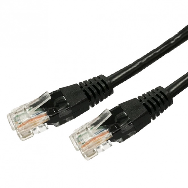 Měděný patchcord Cat. 5e RJ45 UTP 1,5 m černý