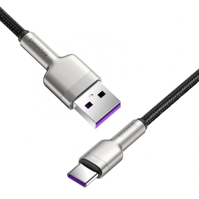 Kabel USB pro USB-C Baseus Cafule, 66 W, 1 m (černý)