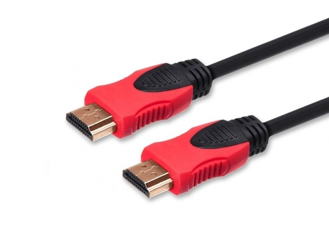 Kabel HDMI (M) v2.0, 1,5 m, měděný, černý, zlaté koncovky, ethernet/3D, CL-95