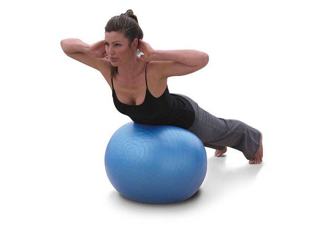 Gymnastický / rehabilitační míč + pumpa 65cm fialový