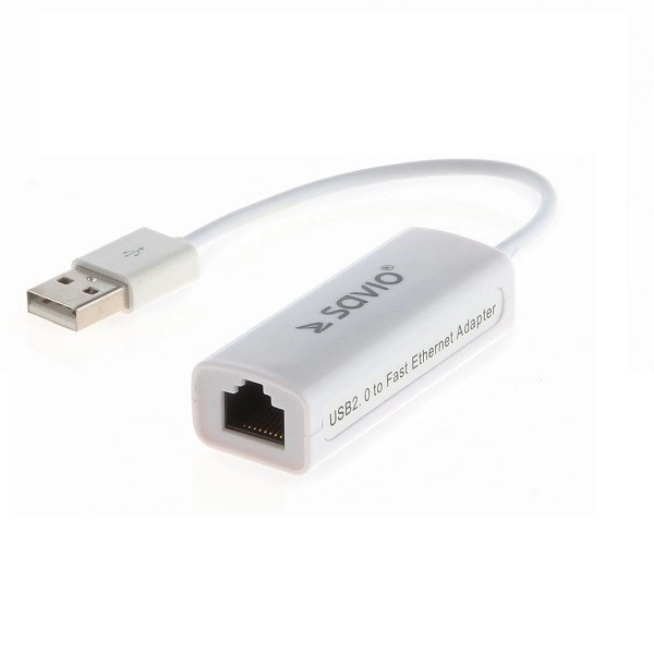 Adaptér USB LAN 2.0 - Fast Ethernet (RJ45), blistr, CL-24