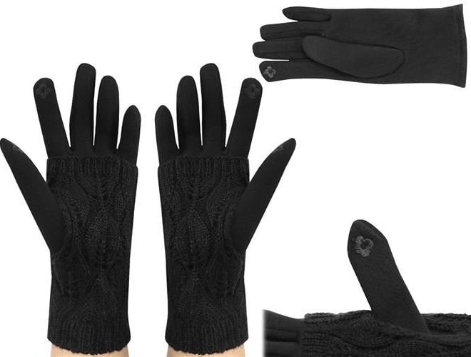 Dotykové rukavice R6413 - černé