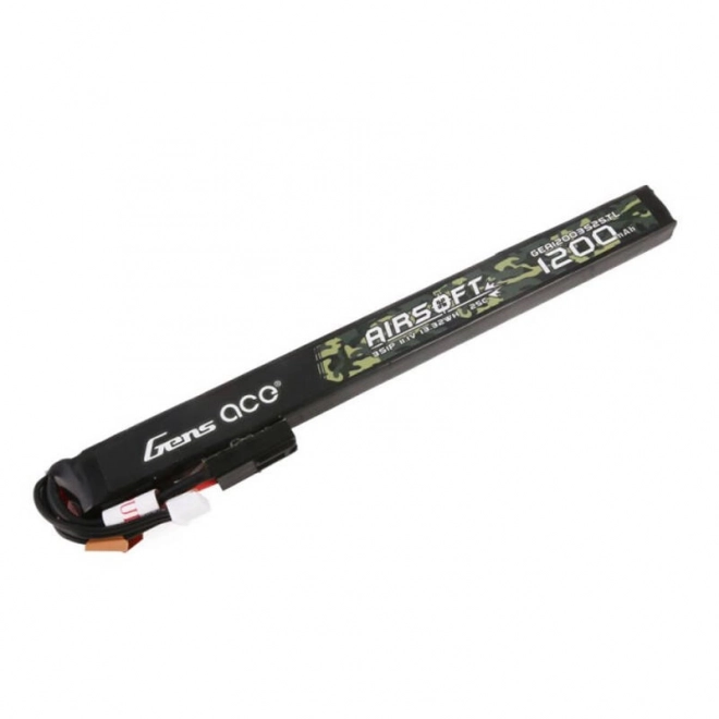 Gens ace 25C 1200mAh 3S1P 11.1V Airsoft Gun Lipo baterie s mini Tamiya konektorem Dlouhá velikost