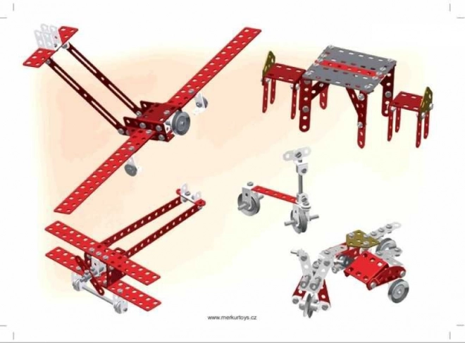 Merkur Red Baron, 680 dílů, 40 modelů