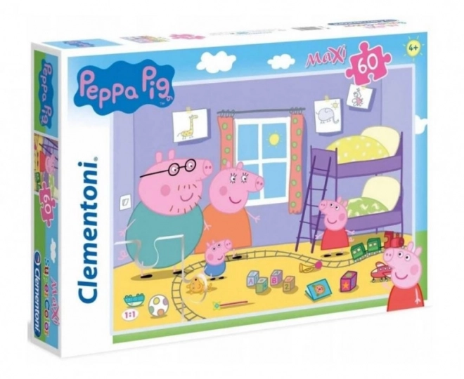 Puzzle Prasátko Peppa Maxi 60 dílků