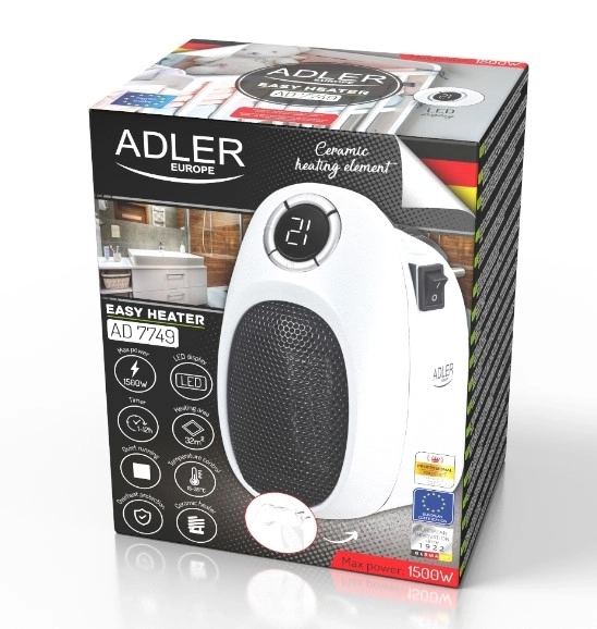 Adler AD 7749 Termo ventilátor - Easy heater