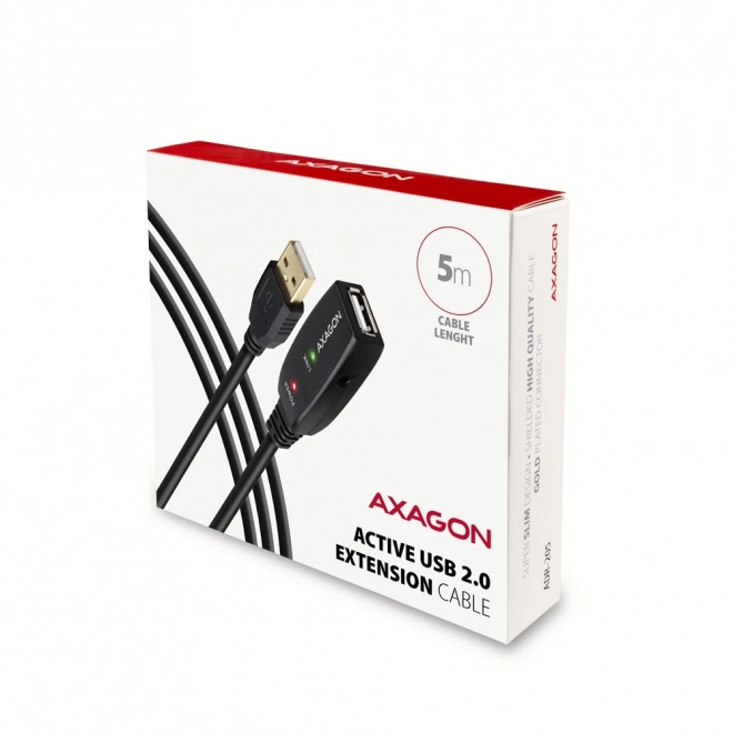 ADR-205 USB 2.0 A-M -> A-F aktivní prodlužovací/zesilovací kabel 5 m