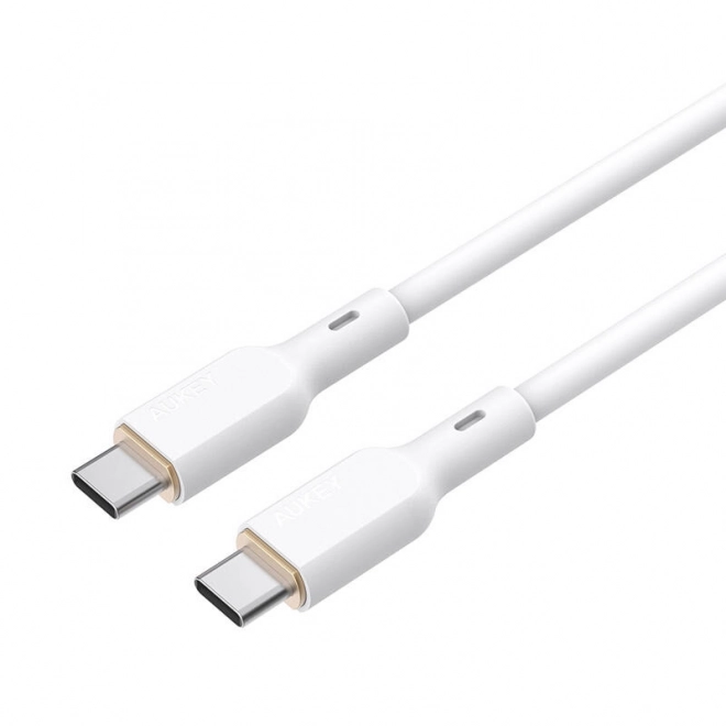 Kabel USB-C na USB-C Aukey CB-SCC102, 100W, 1,8 m (bílý)