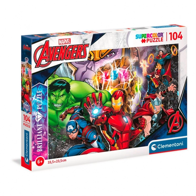 Clementoni zářivý puzzle Marvel: Avengers