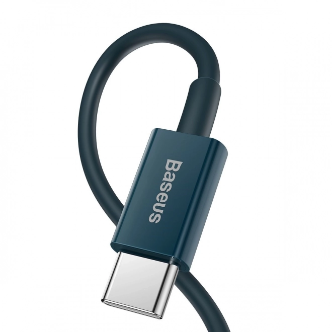 Kabel USB-C k iP, 20W, PD, 1m (modrý)