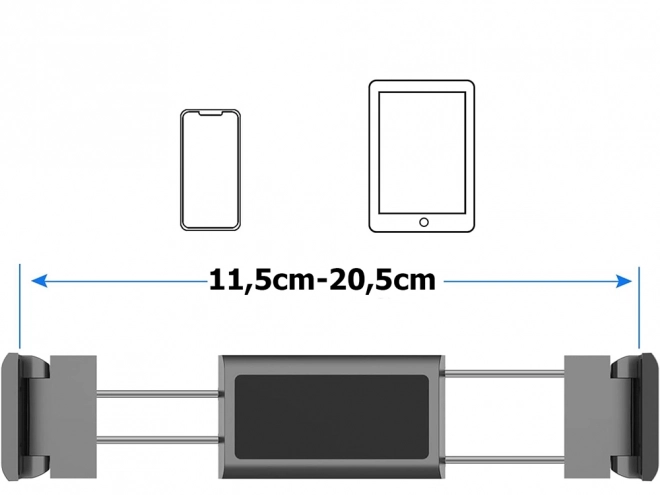 Univerzální nastavitelný držák do auta pro tablet, telefon, opěrku hlavy