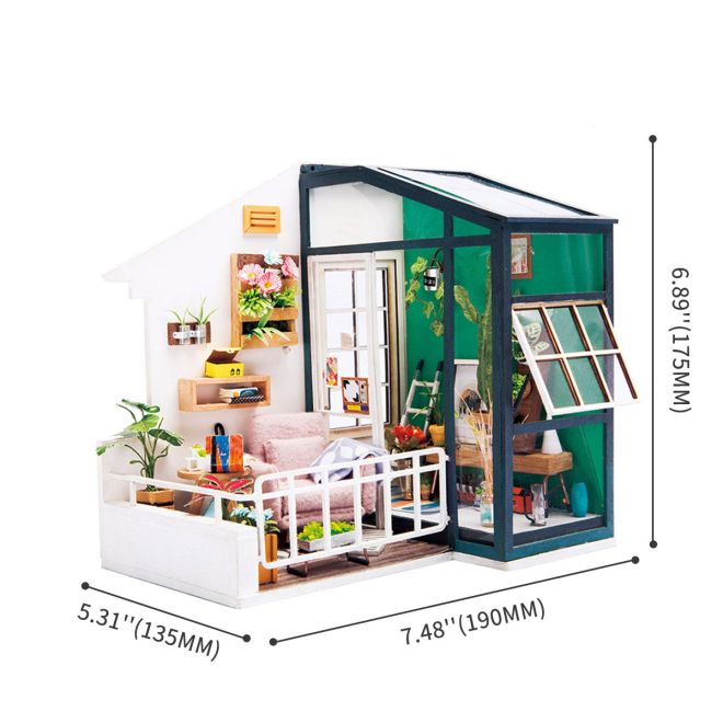 Balkón snů - DIY miniaturní domek