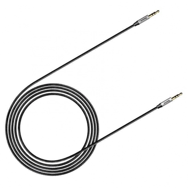 Baseus Yiven Audio kabel mini jack 3,5 mm AUX, 1 m (černo-stříbrný)