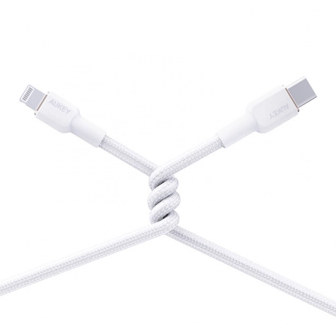 Kabel Aukey CB-NAC1 USB-A na USB-C 1 m (bílý)