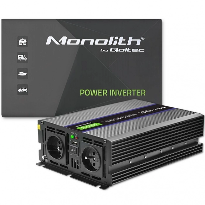 Měnič napětí Monolith 4000 MS Wave | 12V na 230V | 2000/4000W | USB