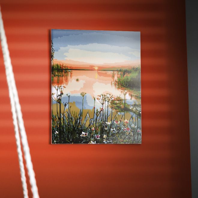 Obraz Malování podle čísel 40x50cm - Jezerní krajina