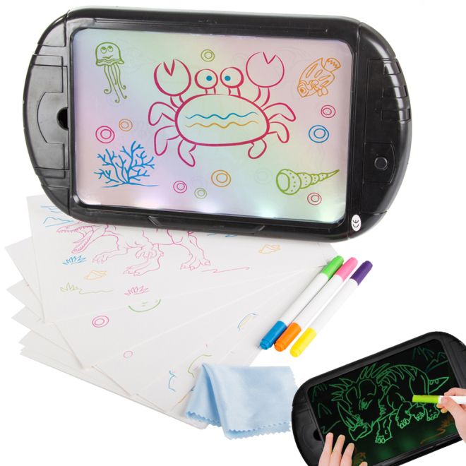 Grafický tablet vedl neonové kreslicí plnicí pero