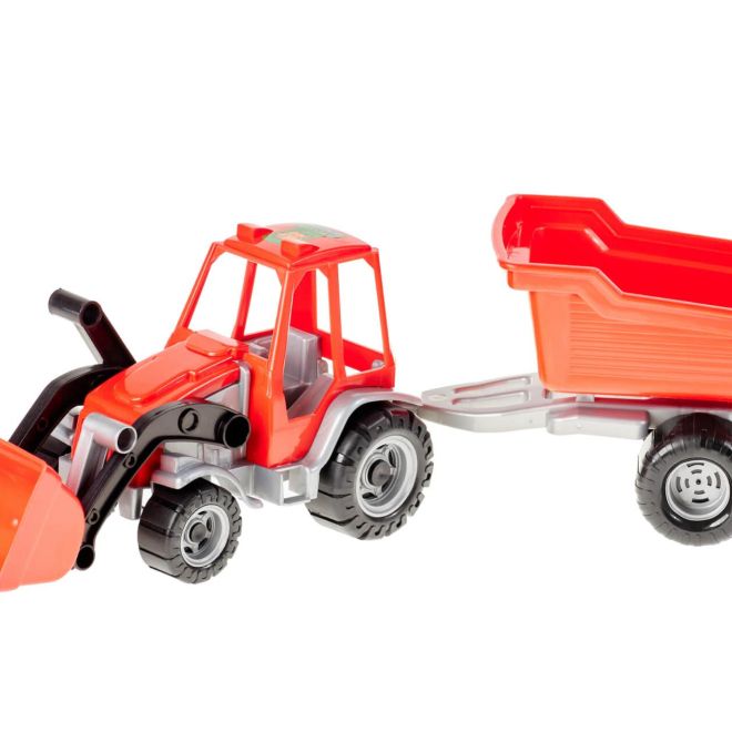 Traktor s nakladačem a přívěsem - model 138