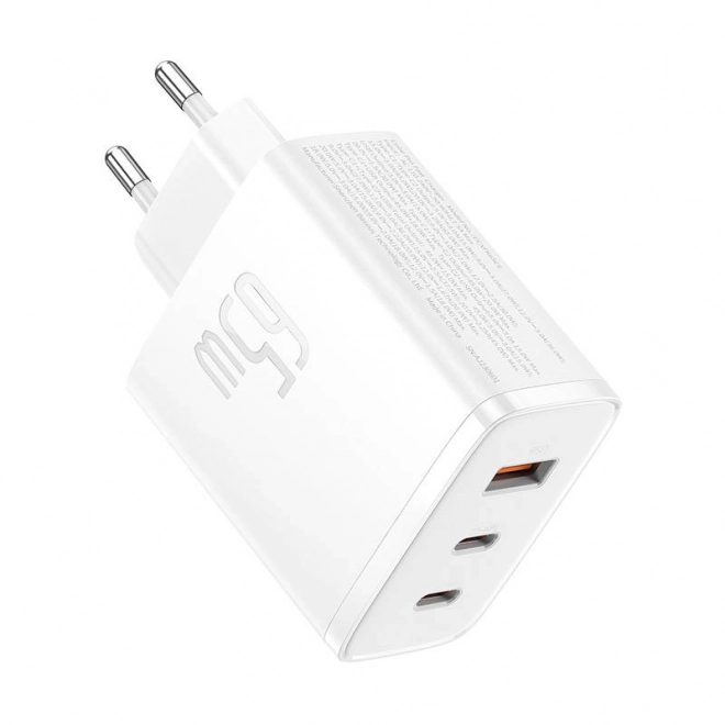 Nástěnná nabíječka Baseus OS-Cube Pro 2xUSB-C + USB, 65W (bílá)