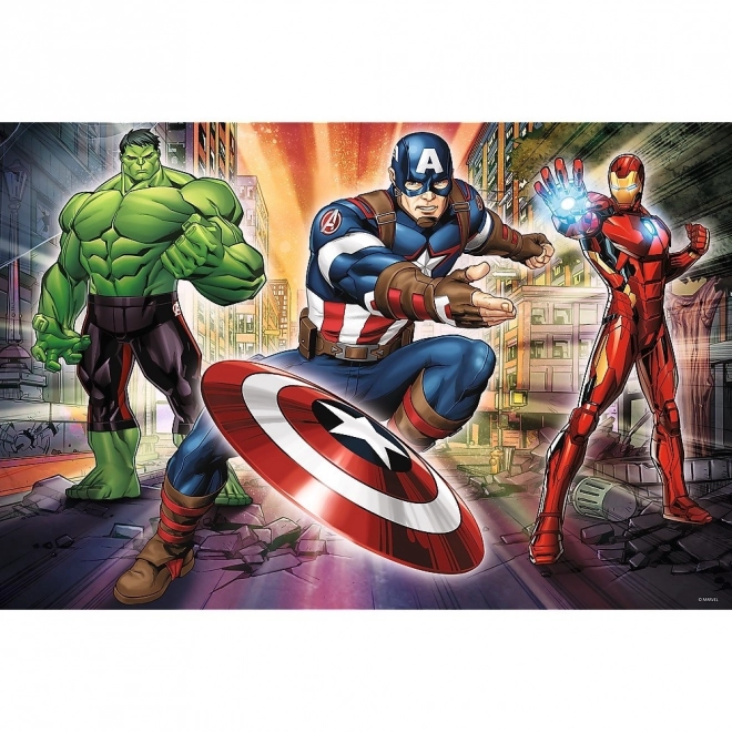 Puzzle 24 Maxi elementů Ve světě Avengers