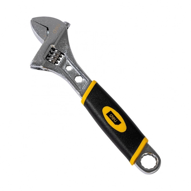 Nastavitelný klíč s plastovou rukojetí Deli Tools EDL30108, 8" (stříbrný)