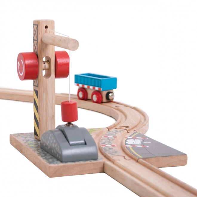 Bigjigs Rail Jeřáb se štěrkem