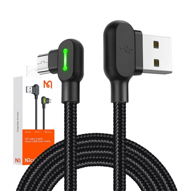 Kabel USB-Micro USB Mcdodo CA-5280 LED, 1,8 m (černý)