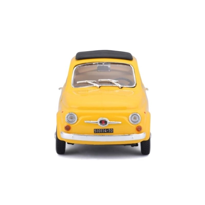 Bburago 1:24 Fiat 500 F 1965 žlutá 18-22098