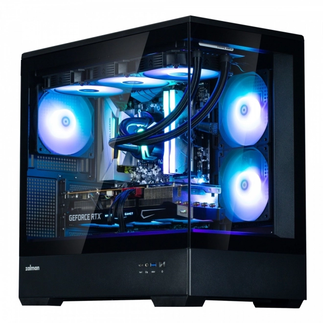 Case P30 V2 MicroATX Mini Tower 3 ventilátoryRGB BL