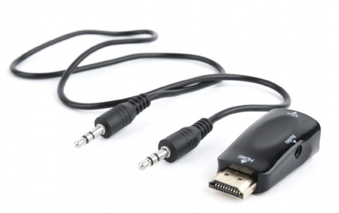 Adaptér HDMI-A(M)->VGA(F)+Audio