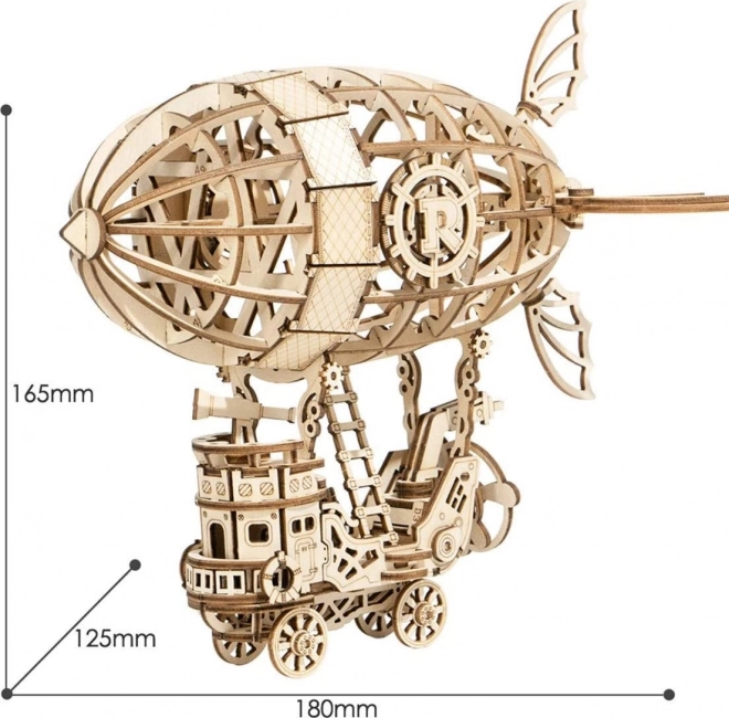 Vzducholoď  - 3D dřevěné puzzle