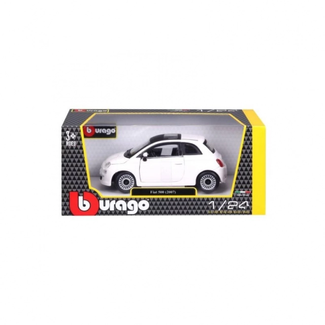 Bburago 1:24 Fiat 500 (2007) White