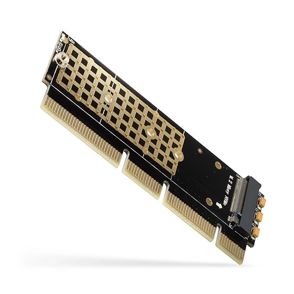 PCEM2-1U interní adaptér PCIe x16/x8/x4, slot M.2 NVMe M-key, 1U