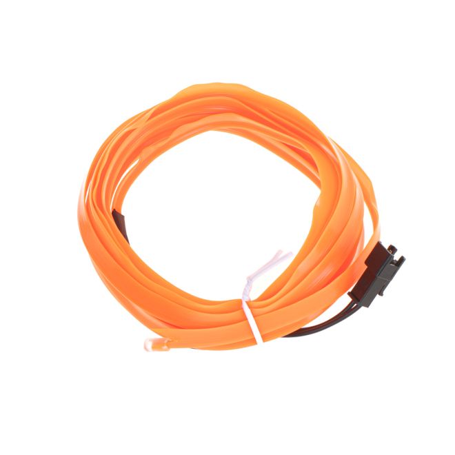 LED ambientní osvětlení pro auto / auto USB / 12V páska 3m oranžová