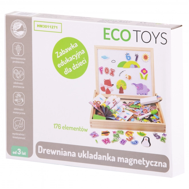 velká vzdělávací multifunkční magnetická tabule Ecotoys