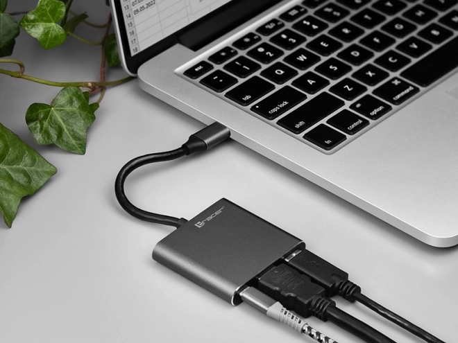 Adaptér A-1 USB-C HDMI 4k, USB 3.0, PDW 100W