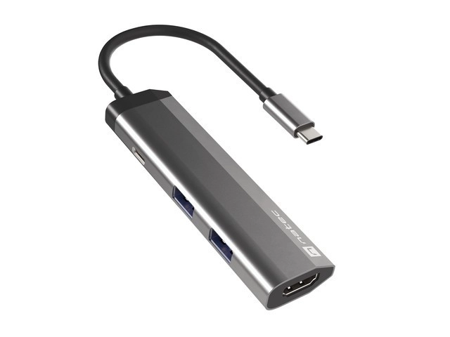 Multiportová dokovací stanice Fowler Slim USB-C PD, 2x USB 3.0, HDMI 4K