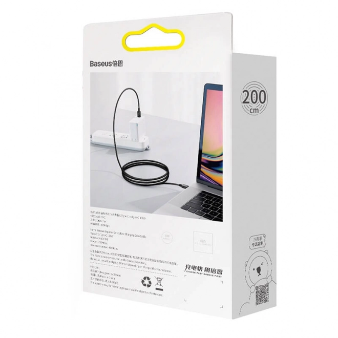 Kabel Baseus Superior Series USB-C na USB-C, 100W, 1m (černý)