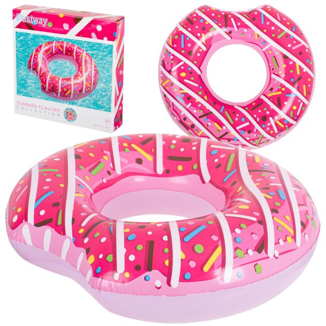 BESTWAY 36118 Donut 107cm růžové plavecké kolo