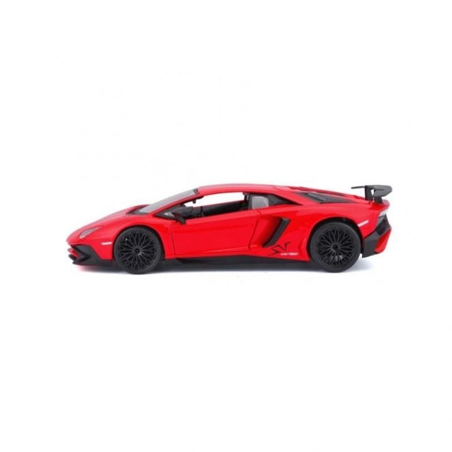 Kovový model Bburago Lamborghini Aventador červený 1:24