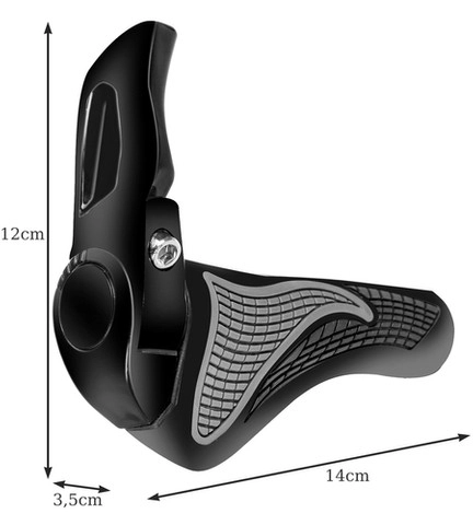 Ergonomické gripy s rohy na jízdní kolo