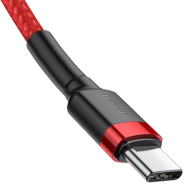 Baseus Cafule PD2.0 60W bleskové nabíjení USB pro kabel typu C (20V 3A) 2m Red